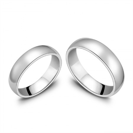 925 Silver Creative Lettering Couple Rings  