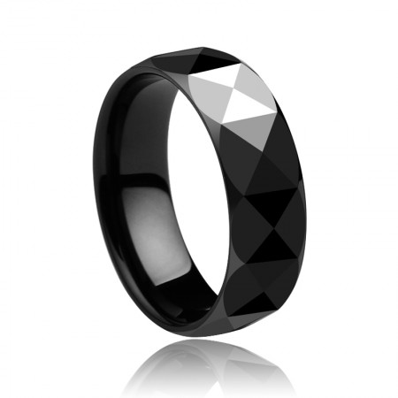 European Black Ceramic Ring