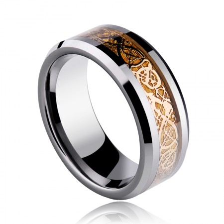 Luxury Black Gold Domineering Dragon Ring