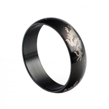 Black Dragon Mascot Ring