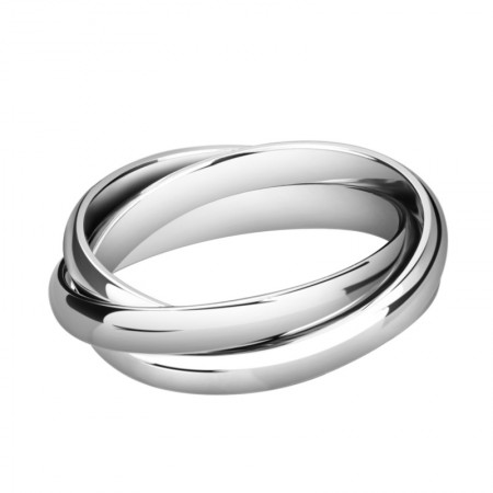 Creative Fashion Tricyclic Titanium Steel Ring