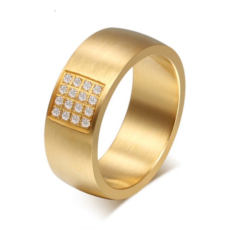 Domineering Gold Diamond Ring