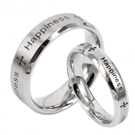 Creative Happiness Couple Rings