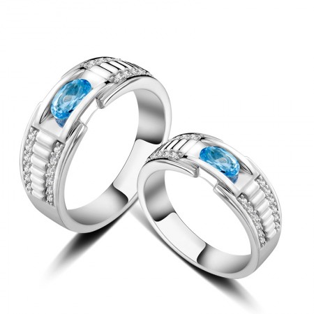 Korean Version Popular 925 Sterling Silver Couple Rings
