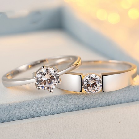 Luxury Yellow Gold Lab Diamond Simple Gold Wedding Ring With Six Claw 925  Silver Stones Fashionable Engagement Jewelry For Women 5.5mm R042617 From  Llffg, $19.64 | DHgate.Com