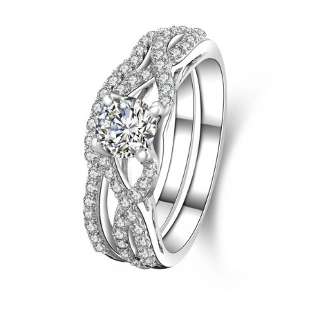 Europe Hot Jewelry 925 Sterling Silver Engagement Ring