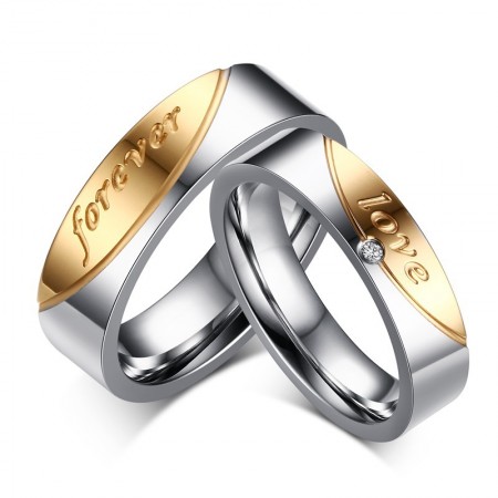 High-End Fashion Exquisite "Forever Love" Couple Rings