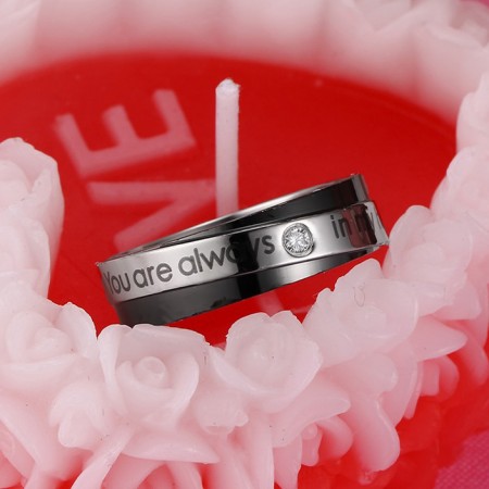 Always in my heart ring top