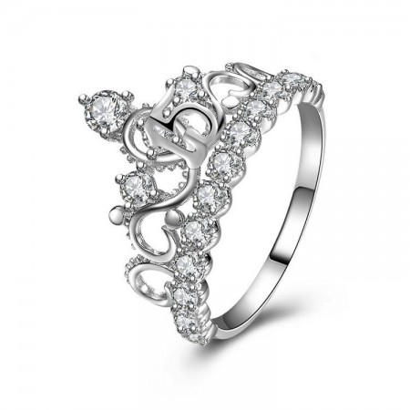 New Hot Sale 925 Sterling Silver Fashion Queen Temperament Crown Ring