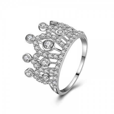 Europe Luxury Hot Sale 925 Sterling Silver Crown Ring