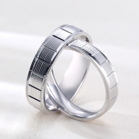 The Perfect Gift For Lover S925 Silver Eternal Mirror Polished Couple Rings