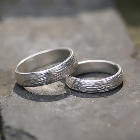 Original Design Creative Simple Handmade Silver Couple Rings