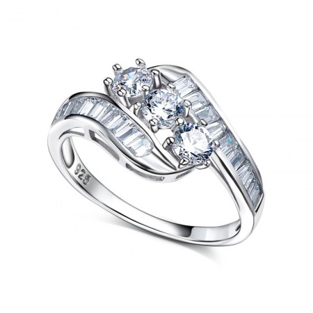 Korean Version Of 925 Silver Popular Classic Engagement Ring