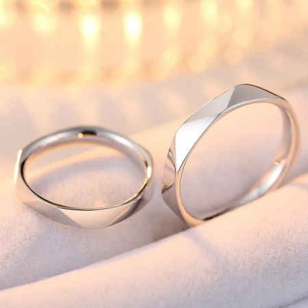 Custom Handwritten Coordinates Brushed Gold Tungsten Couple's Matching Ring  Set | Vansweden Jewelers