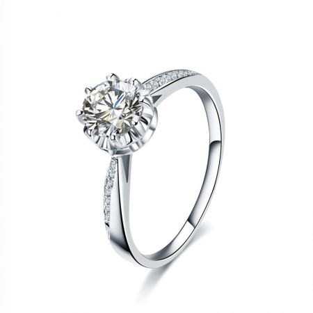 Beautiful Design 925 Silver Brilliant Luxury Engagement Ring