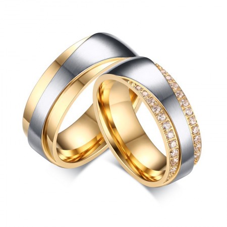 Quality Stainless Steel With Fine Polishing Couple Rings