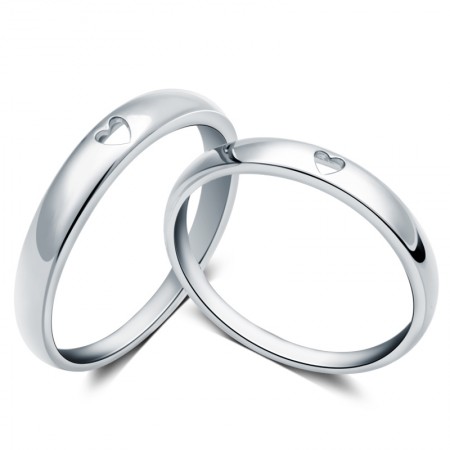 Classic Style Creative Hollow Heart-Shaped Couple Rings