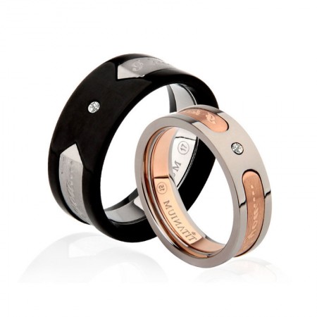 Creative Removable High Quality Titanium Steel Couple Rings
