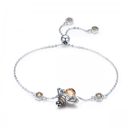 Little bee 925 Sterling Silver Bracelet for Women Holiday or Special Occasion Gift
