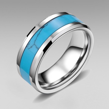 Calaite Tungsten Steel Men's Ring