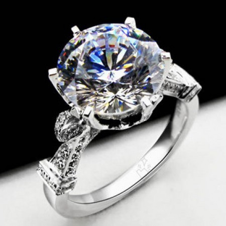 Exquisite 925 Sterling Silver Engagement Ring Wedding Brand For Women