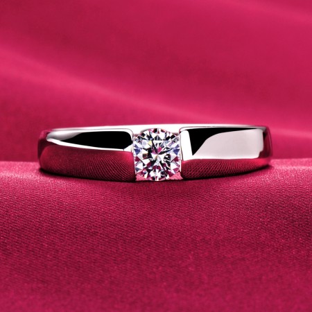 0.39 Carat Simulated Diamond Engagement/Wedding/Promise Ring For Him