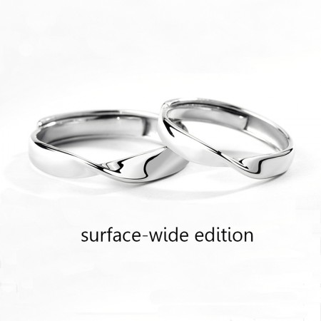 Mobius Couple Opening Rings Japanese and Korean Fashion Original