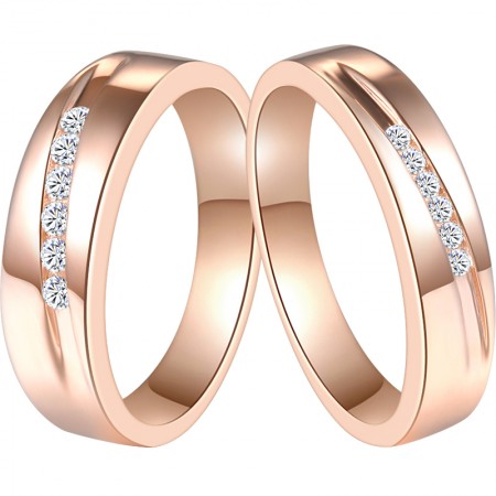 Bold Platinum and Rose Gold Ring for Men