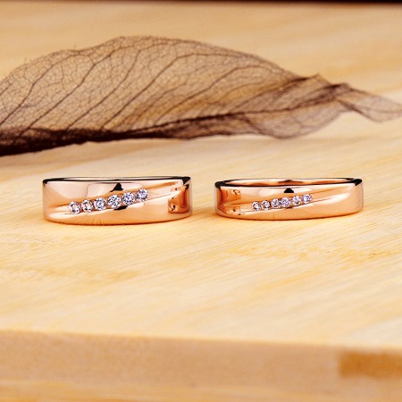His & Hers Wedding Rings, Diamond Matching Bands, Couple Wedding Bands Set,  Half Eternity Rings, Unique 1.54 Carat 14K White Gold