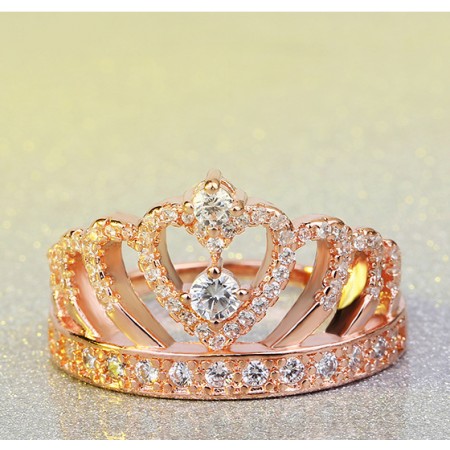 Prince and princess crown rings top